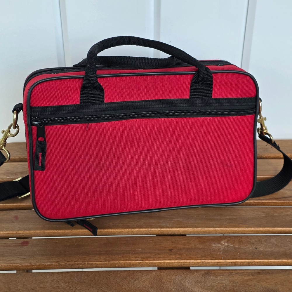 Gator Cases Red Padded Gear Bag Mixer Case with Shoulder Strap and Mesh Pocket - Picture 5 of 12